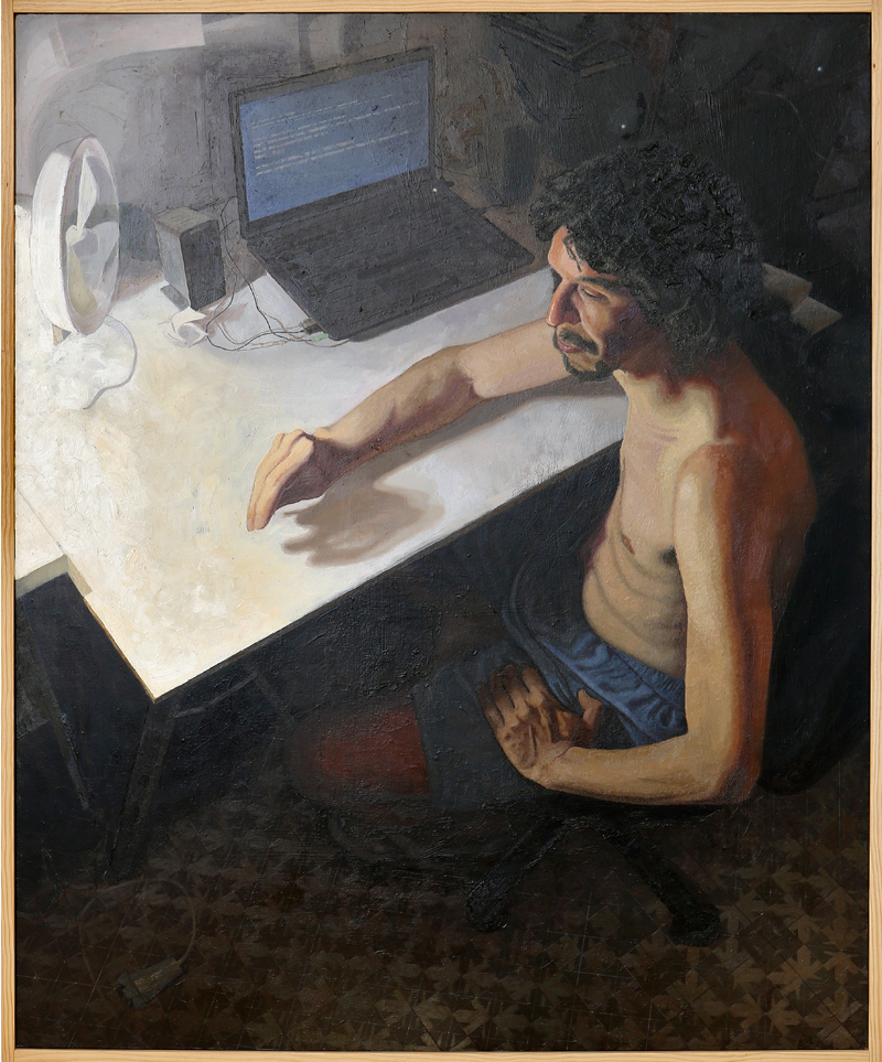 Jorge Amaya Hidalgo - Óleo sobre tabla 122 x 99 cm