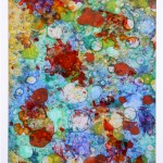Juan Jiménez Parra - Laca de color, acrílica, acetato, madera 100 x 70 cm