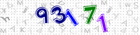 Blue Captcha Image