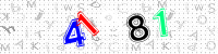 Blue Captcha Image